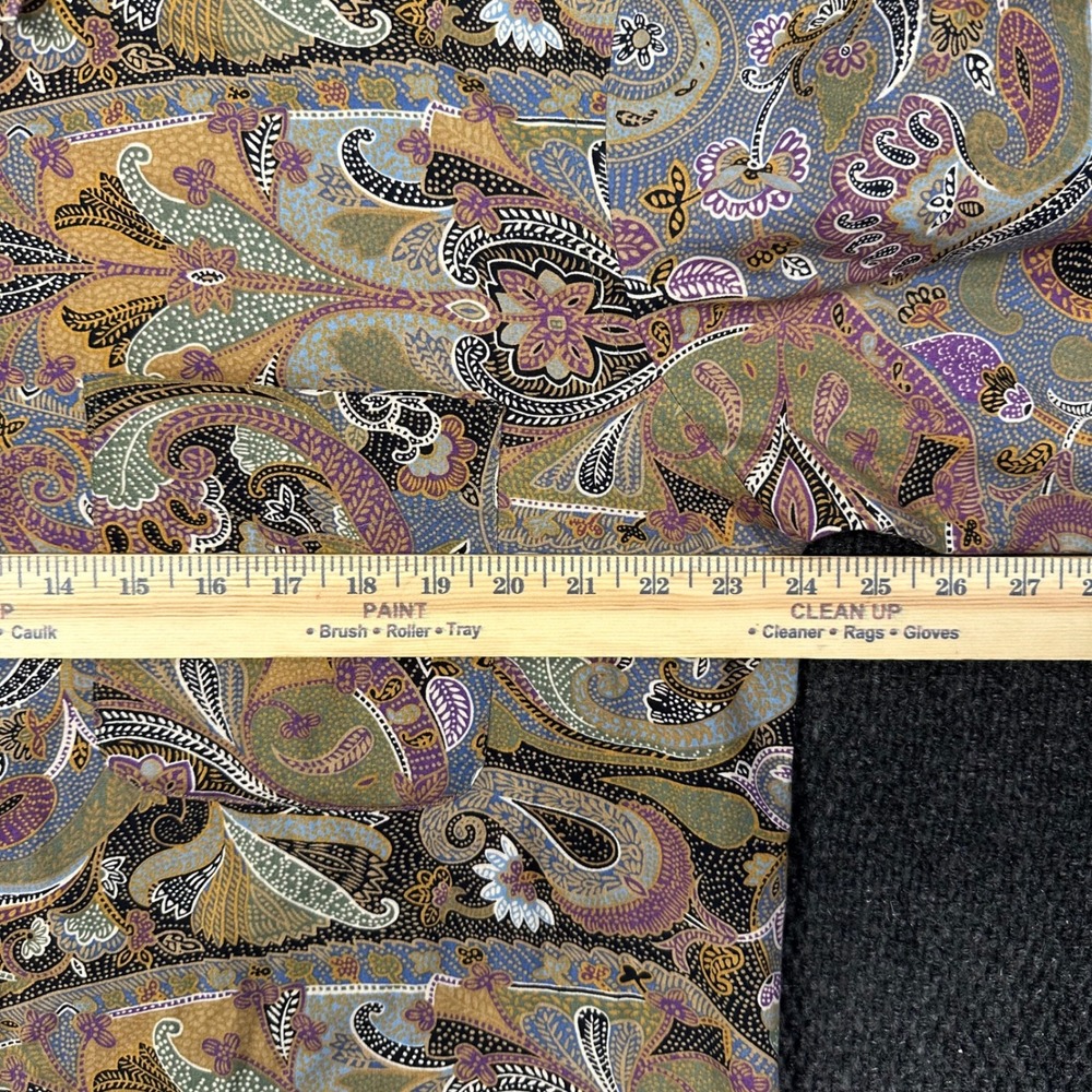 Alan Flasser Paisley Shirt Men Large Multicolor Long Sleeve Cotton Button Up - Picture 9 of 13